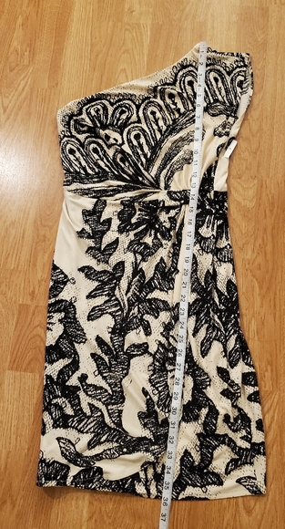 Donna Morgan One Sleeve Cocktail Dress - Picture 7 of 9